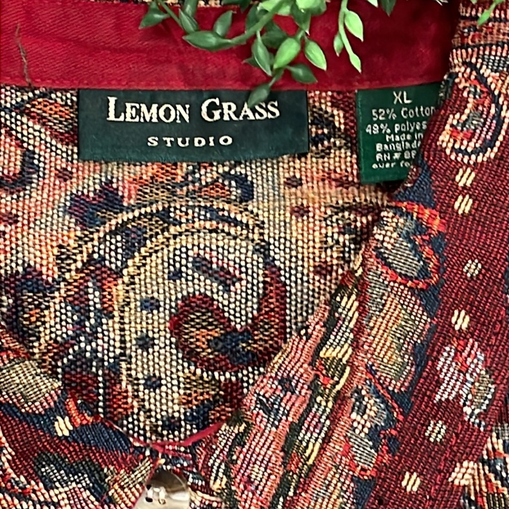 Lemon Grass Tapestry Jacket View 4